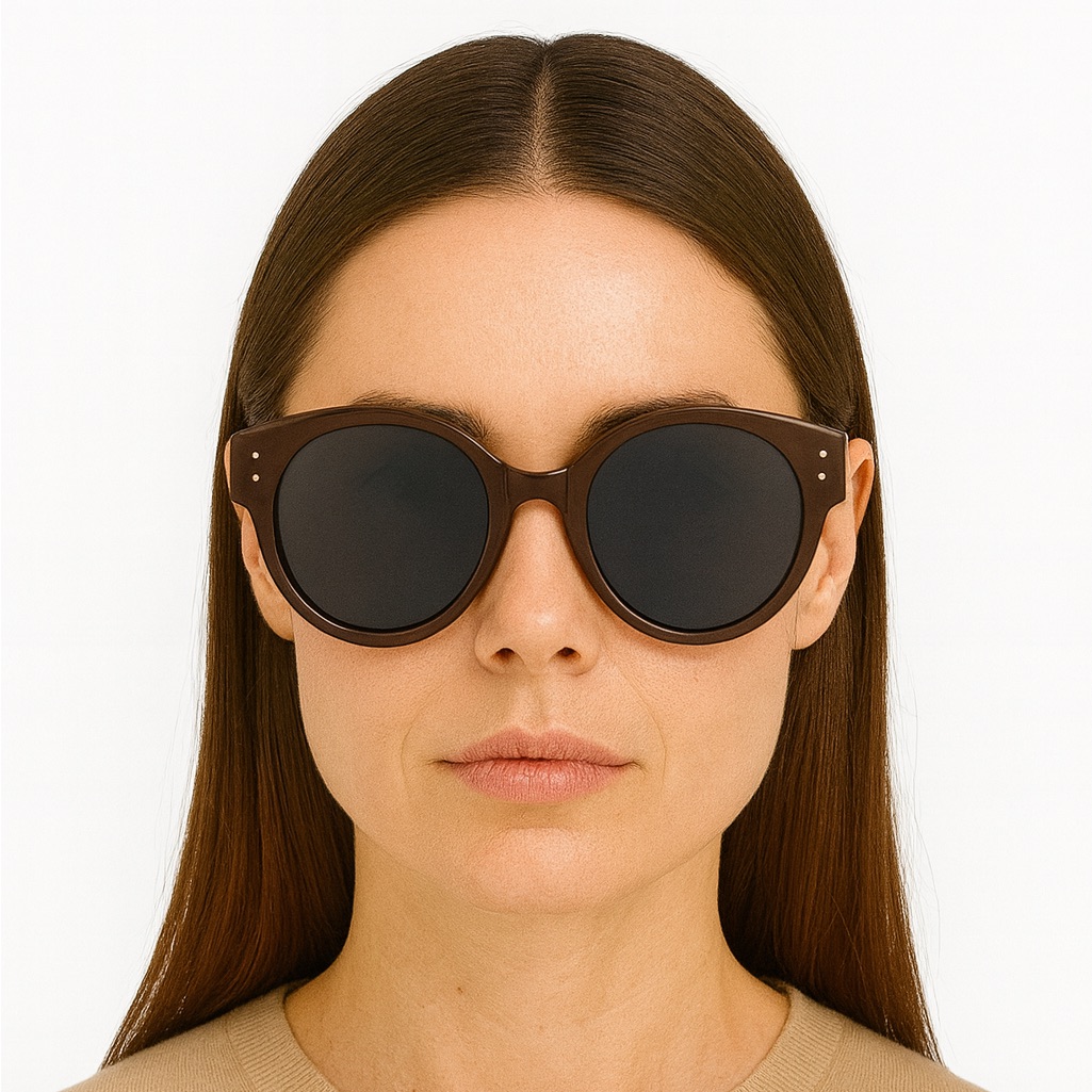 Azzedine Alaa Aa0036s Brown/Blue Round Sunglasses